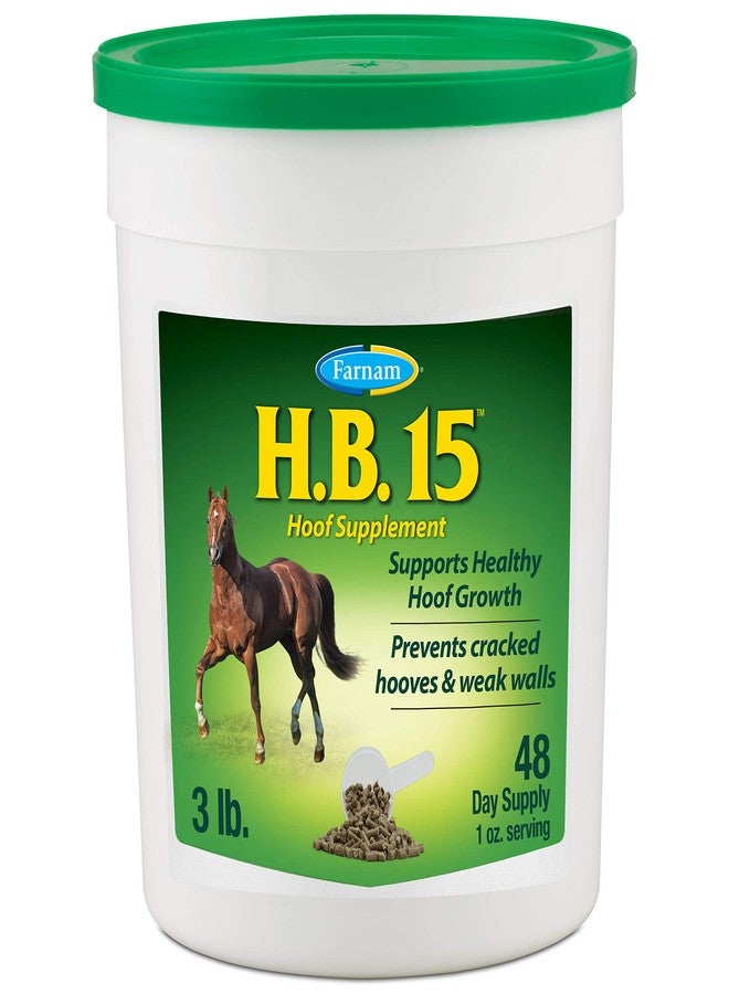 Farnam HB 15 Hoof Supplement, Supports healthy hoof growth 3 pound, 48 Day Supply - Image 1